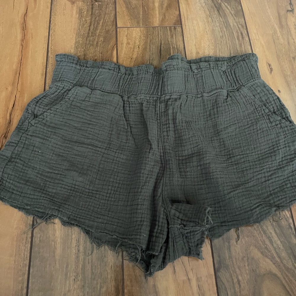 Rewash High Waist Charcoal Shorts